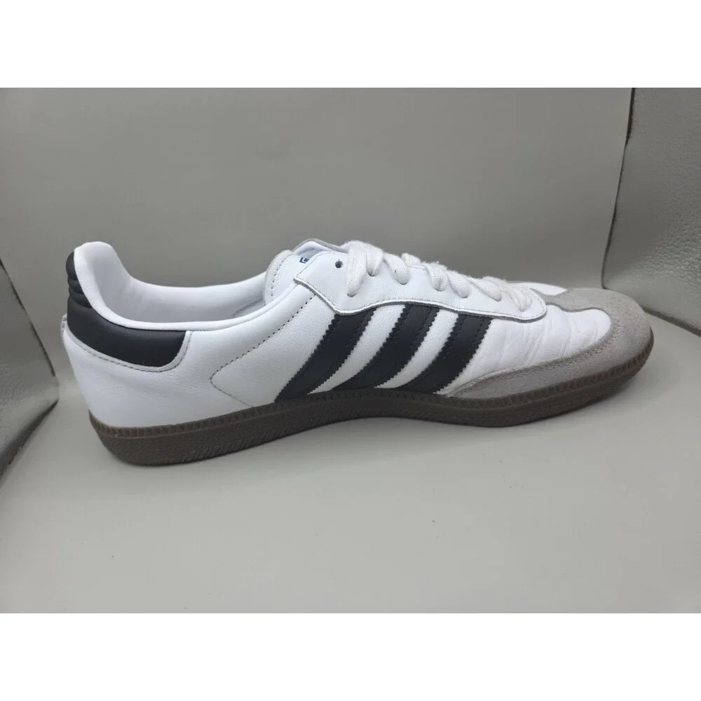 Adidas Samba OG Low Mens 9.5 White Black Gray Gum B75806